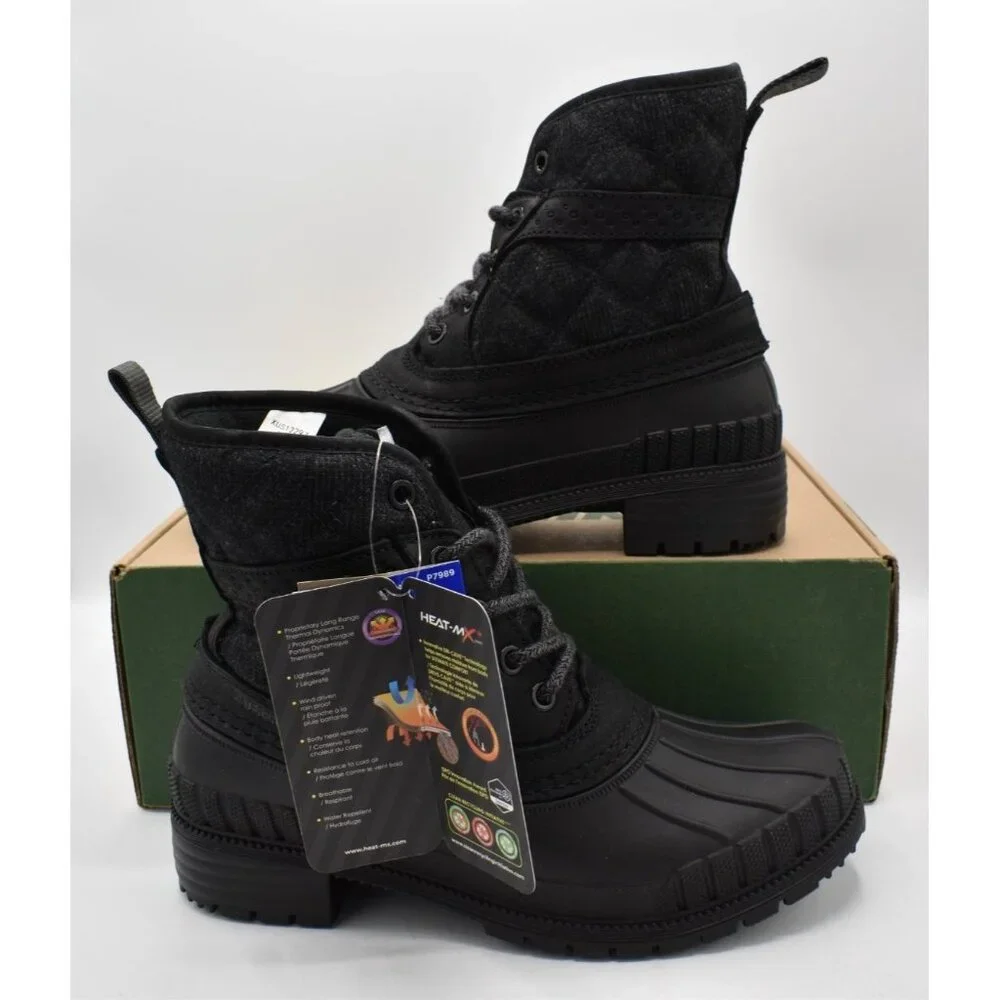 Kamik Womens Size 7 Sienna Mid 2 Black‎ Waterproof Duck Boots Shoes